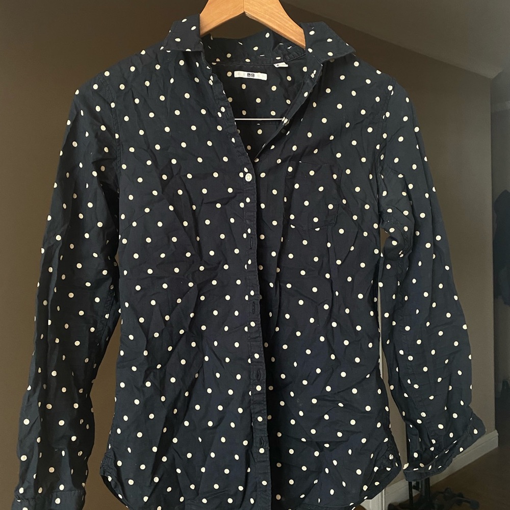 Uniqlo polka dot shirt - XS